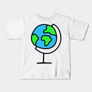 Cute Globe Kids T-Shirt